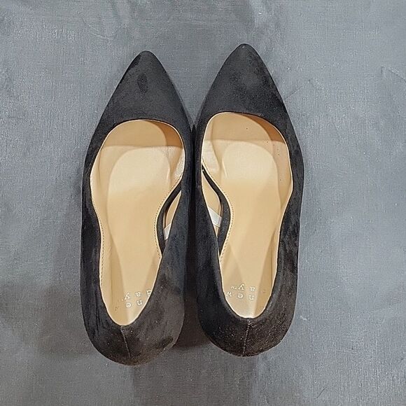 A.NEW DAY SUEDE POINTED TOE WOMEN"S SLIP-ON HIGH HEELS STILETTOS PUMP - Picture 5 of 16